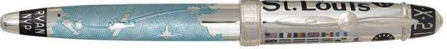 The Spirit of St. Louis - David Oscarson The Spirit of St. Louis Charles Lindbergh Sky Blue Fountain Pen